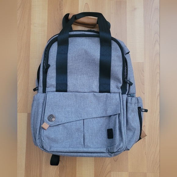 Parker Baby Co Handbags - New Multi-Pocket Backpack Heather Grey Baby Diaper Bag Outdoor Hiking Quality
